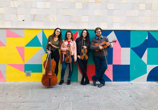 Marta de Castro, Anastasia Kosovets, violins. David Guzmán, viola. Maria Navarro, violoncel. Concerts d'Hivern.